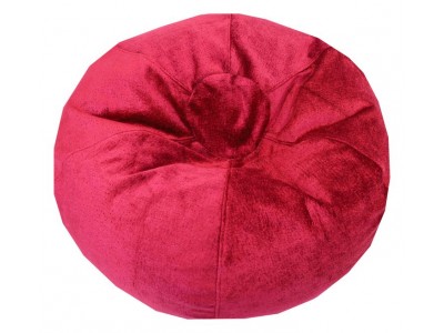 ПУФ Барбарон XL голяма ябълка Royal Deluxe (циклама/италианска мебелна дамаска)